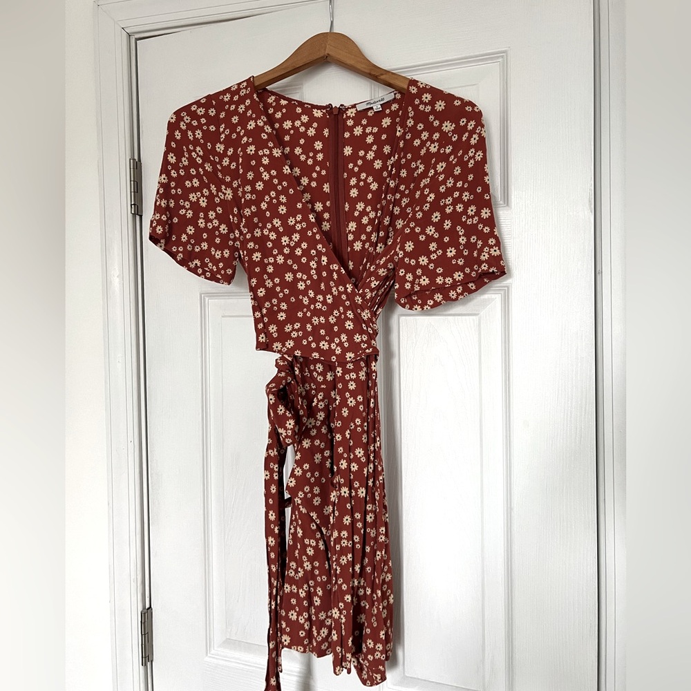 Madewell Daisy Zipper Wrap Romper Size 4